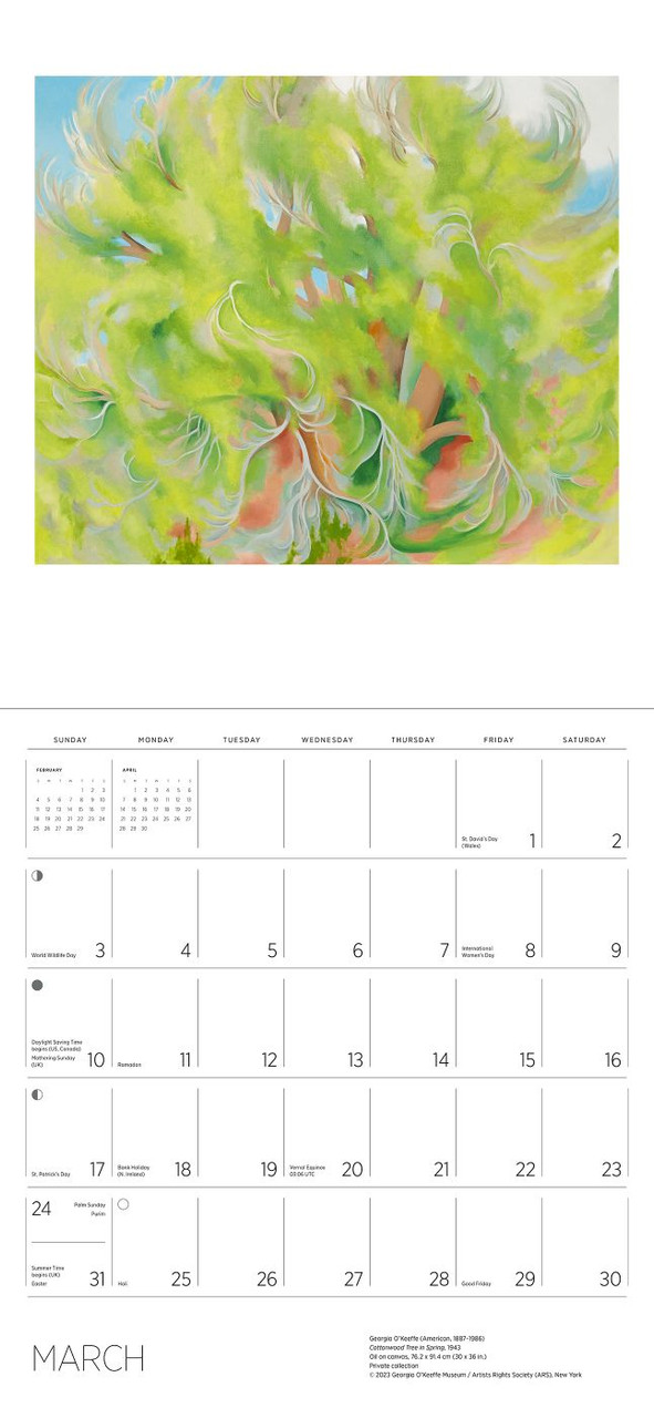 O'Keeffe 2024 Wall Calendar