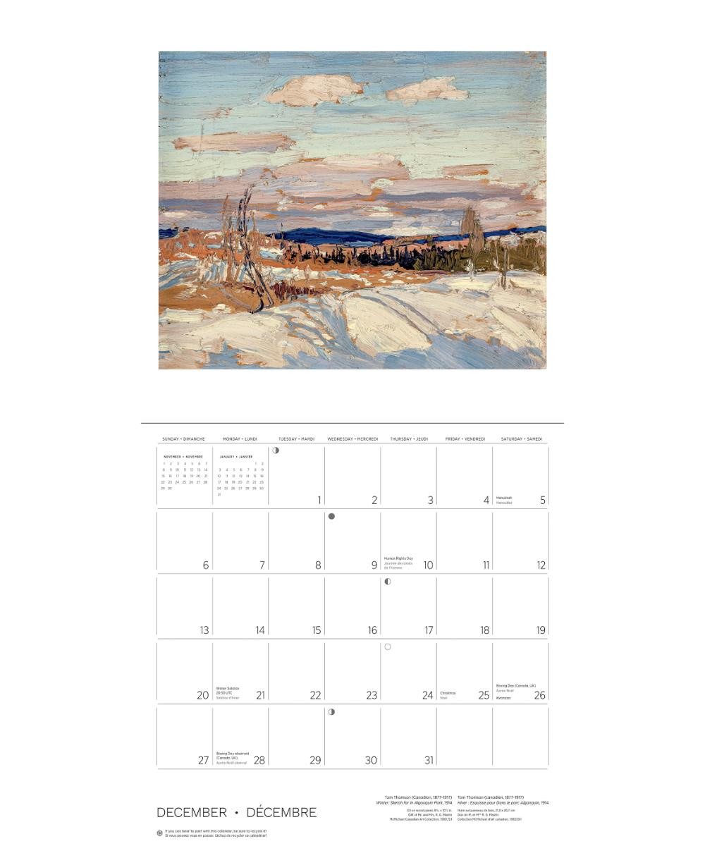 Tom Thomson - 2026 Wall Calendar - 2026 Tom Blake
