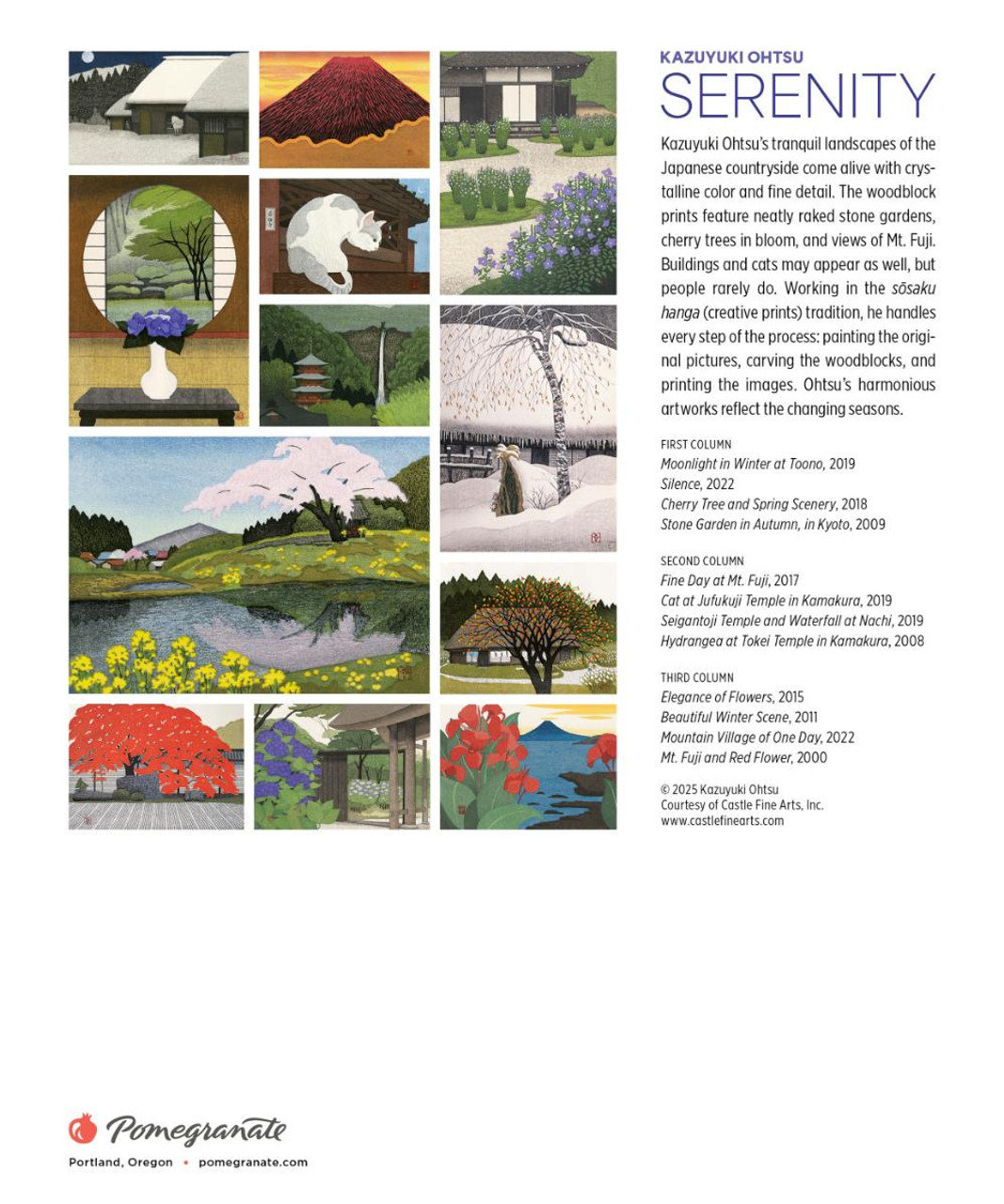 Serenity Kazuyuki Ohtsu 2026 Mini Wall Calendar