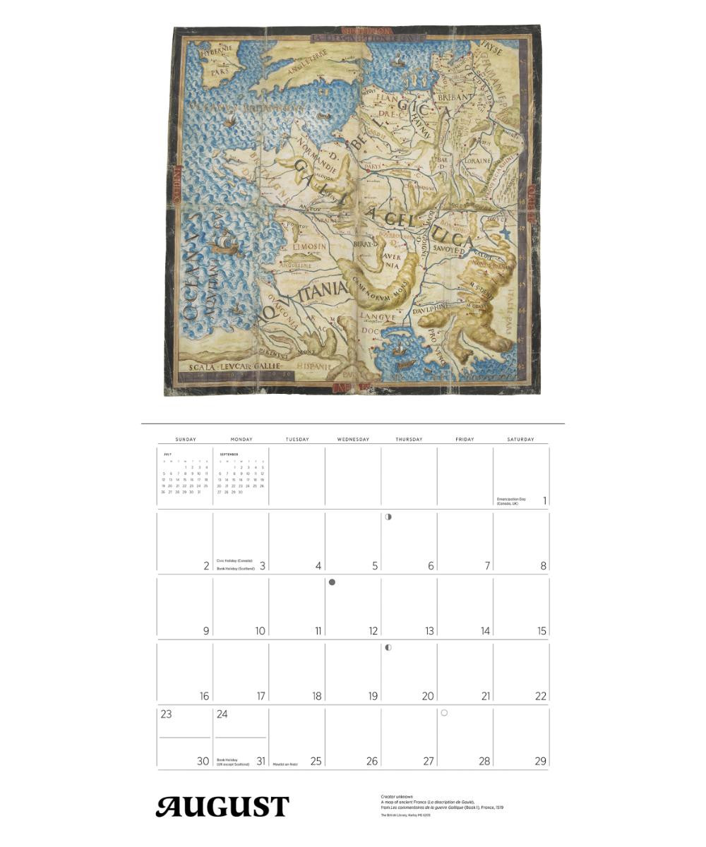 Antique Maps 2026 Wall Calendar CAL26173 IN5 