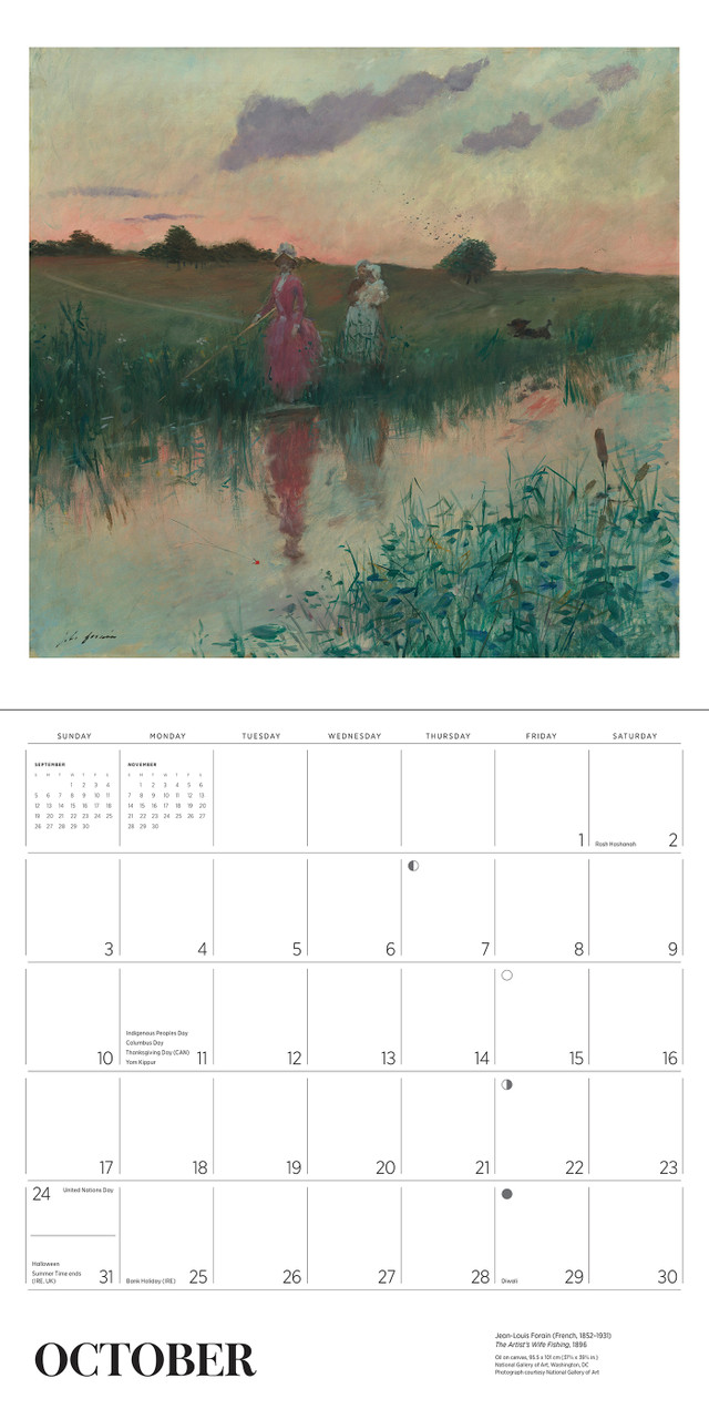 Gardens of the Impressionists 2027 Wall Calendar - Pen Paper Gift