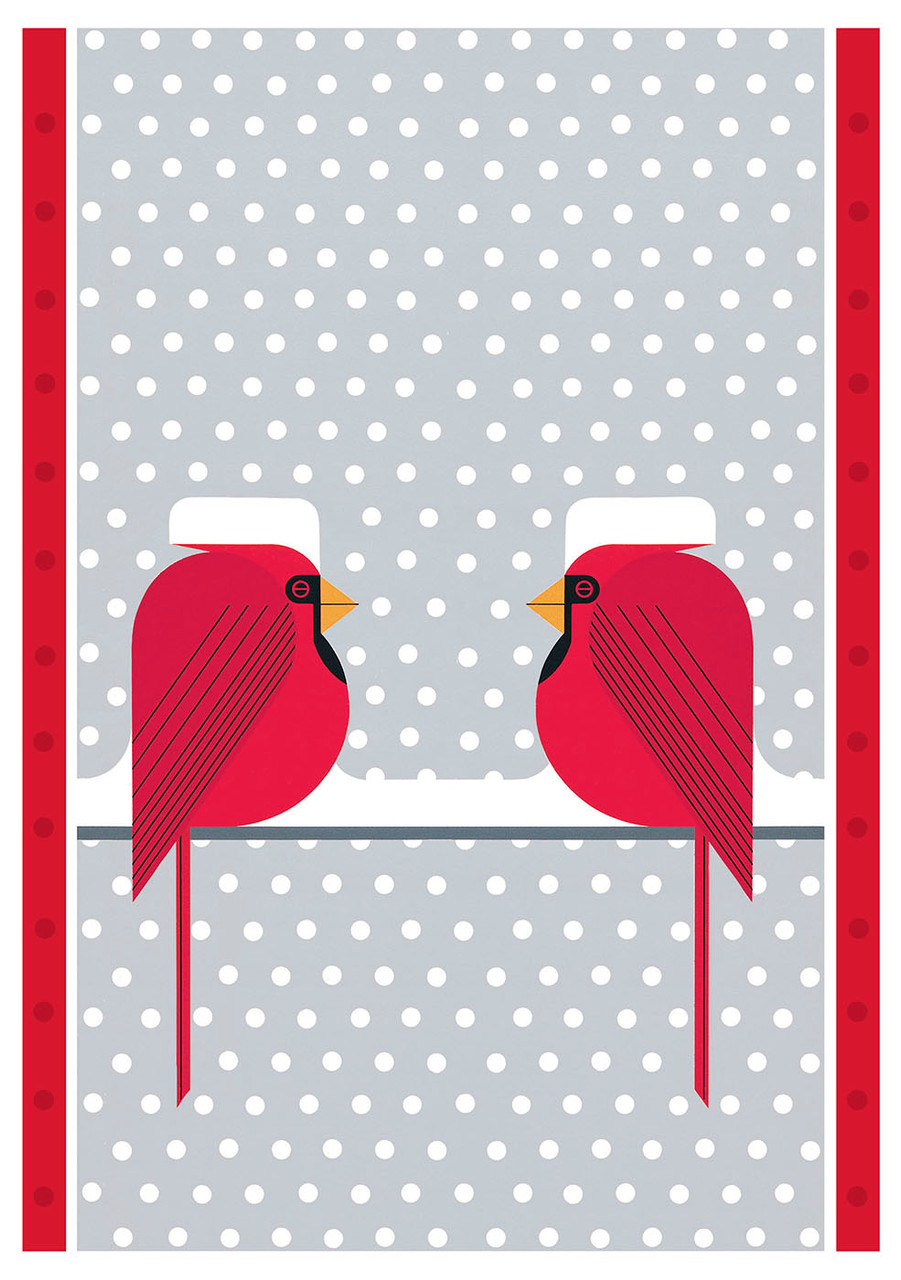 Pomegranate Charley Harper Playing Cards - Midcentury Modern Animal Art Deck, Linen Finish