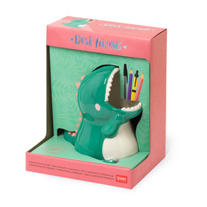 CERAMIC PEN HOLDER - DESK FRIENDS - DINO