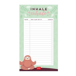 PAPER THOUGHTS - NOTEPAD - INHALE EXHALE SLOTH - PACK OF 3