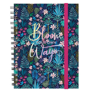 SPIRAL NOTEBOOK - LARGE LINED - FLORA - PACK OF 3