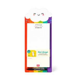 MAGN. NOTEPAD WITH 60 SHEETS - DON'T FORGET - RAINBOW