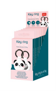 KEY RING FOR AIRTAG - PANDA - DISPLAY 7 PCS