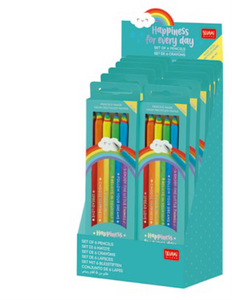 HAPPINESS FOR EVERY DAY - SET OF 6 HB GRAPHITE
PENCILS - DISPLAY 12 PCS