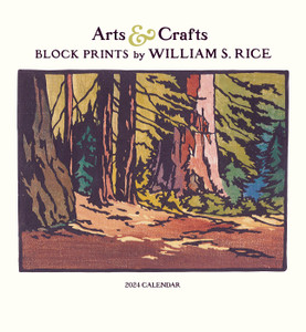 Arts & Crafts Block Prints by William S. Rice - 2024 Wall Calendar