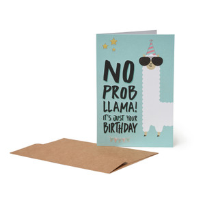 LARGE GREETING CARD - GREETING CARD - LLAMA - LLAMA