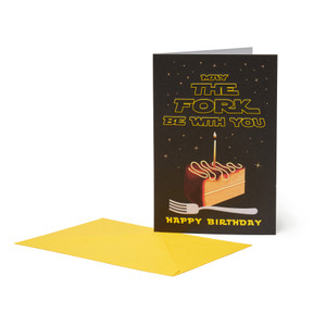 LARGE GREETING CARD - GREETING CARD - FORK