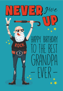 HAPPINESS GREETING CARDS - 11.5X17 - GRANDPA - PACK OF 5