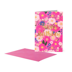 LARGE GREETING CARD - GREETING CARD - FLOWERS - FLOWERS