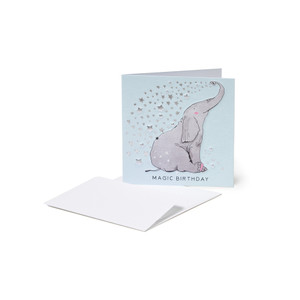 SMALL GREETING CARD - ELEPHANT - ELEPHANT
