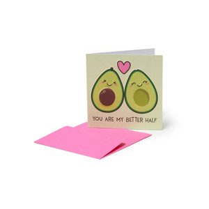 SMALL GREETING CARD - AVOCADO - AVOCADO