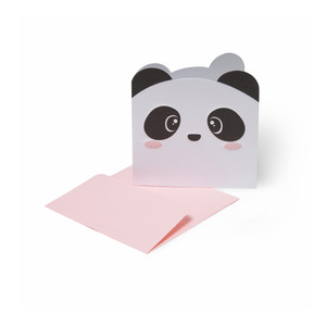 SMALL GREETING CARD - PANDA - PANDA