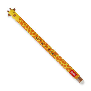 ERASABLE GEL PEN - GIRAFFE - BLACK - DISPLAY OF 30