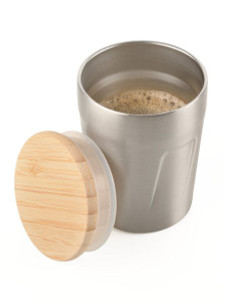 BAMBOO ESPRESSO DOPPIO - THERMO MUG MATT GREY