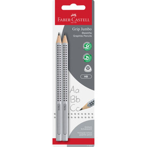 Faber-Castell Graphite Pencil Jumbo Grip HB x2 Blistercard