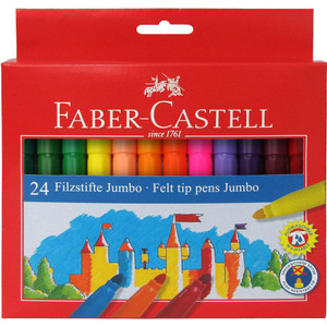Faber-Castell Fibre-tip pen Jumbo - Pack of 24