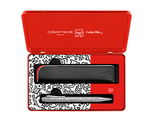 Ecridor Keith Haring Set - Ballpoint Pen & Leather Case