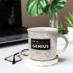 NEW BONE CHINA PORCELAIN MUG - CUP-PUCCINO - GENIUS