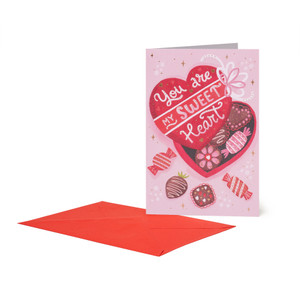 LARGE GREETING CARD - GREETING CARD - CHOCOLATE BOX - CHOCOLATE