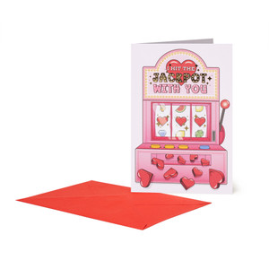 LARGE GREETING CARD - GREETING CARD - SLOT MACHINE - SLOT MACHINE
