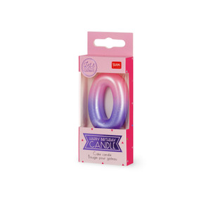 CAKE CANDLE - HAPPY BIRTHDAY CANDLE - PINK - 0