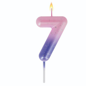 Cake Candle - Happy Birthday Candle - Pink 7