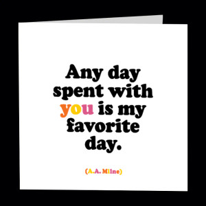 D358 card - any day spent with you (ea)
