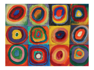 Wassily Kandinsky: Squares with Concentric Rings  - Notecard