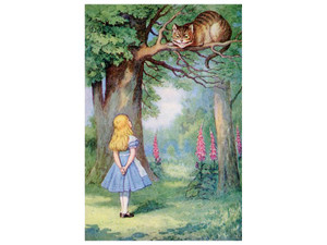 Sir John Tenniel: Alice and the Cheshire Cat  - Notecard