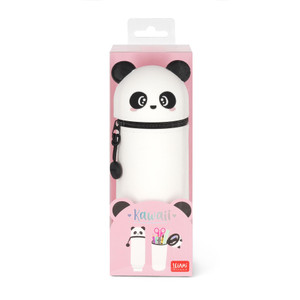 2-IN-1 SILICONE PENCIL CASE - KAWAII - PANDA