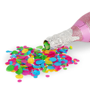 MAXI BOTTLE PARTY POPPER - PINK