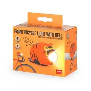 RECHARGEABLE F. BICYCLE LIGHT - FRONT BICYCLE LIGHT WITH BELL - TIGER
