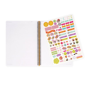 LINED SPIRAL- BOUND NOTEPAD - SPIRAL NOTEBOOK - MAXI - SUSHI CAT