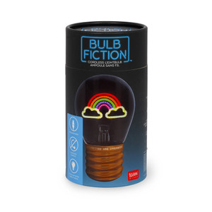 LIGHTBULB-SHAPED TABLE LAMP - BULB FICTION - RAINBOW