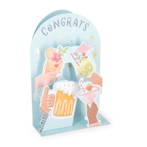 POP-UP CARD - POP-UP GREETING CARD - COCKTAIL