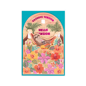POP-UP CARD - POP-UP GREETING CARD - SLOTH