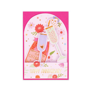 POP-UP CARD - POP-UP GREETING CARD - HAPPY ANNIVERSARY