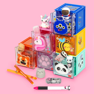 ADJUSTABLE DESK ORGANISER - CUTIE CUBE - UNICORN