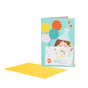 LARGE GREETING CARD - FAVOURITE BIRT