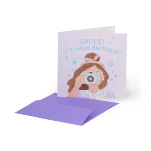 SMALL GREETING CARD - SMILE