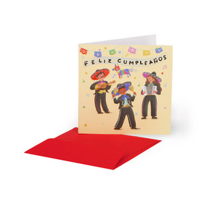 SMALL GREETING CARD - FELIZ CUMPLEA√ëOS