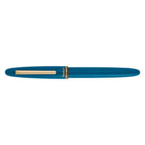 Back to the Lands Estie Fountain Pen / Funky Lake / Gold Trim / Piston Filler - EF, F, M, B, Stub