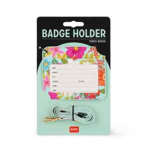 BADGE HOLDER - FLOWERS