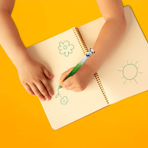TWO-COLOUR BALLPOINT PEN - CLICK&CLACK - PANDA