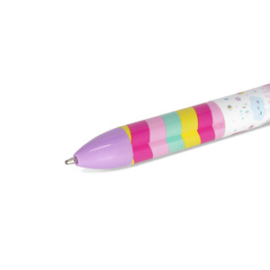 TWO-COLOUR BALLPOINT PEN - CLICK&CLACK - UNICORN