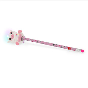 LIGHT-UP PEN. SHARPENER CONT. - SHARPENING IS MAGIC - UNICORN